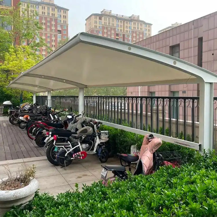 四会市膜结构电动车棚